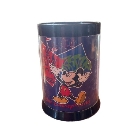 Vintage Thermo Serv Walt Disney World Mug Mickey Epcot Castle Botanical Gardens - Picture 2 of 3